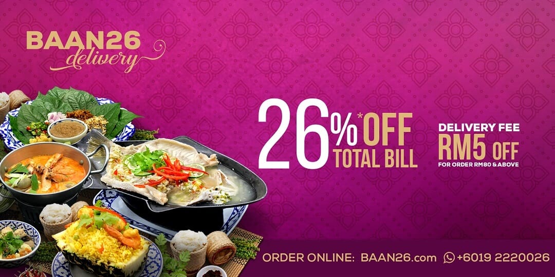 26%Off Thai Food Delivery
