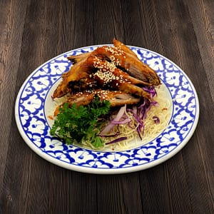 Thai Food Delivery Kuala Lumpur Crispy Duck with Crispy Rice Vernicelli