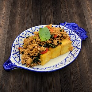 Thai Food Delivery Kuala Lumpur Thai Basil Leaf Minced Chicken Beancurd